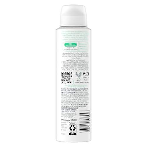 Dove Whole Body Deodorant Cooling Spray, Sage & Lavender, 4 oz