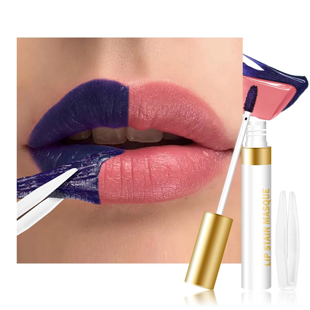 Warm Rose Peel Off Lip Stain - Long Lasting Waterproof Matte Lipstick | High Pigment, Non-Stick Cup, 24 Hrs