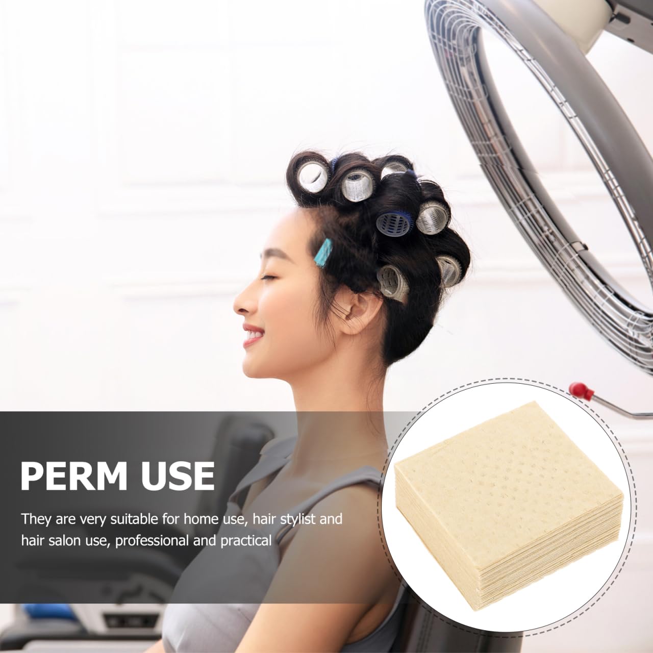 Ipetboom Perm Paper for Salon 4.33X2.36In Disposable Hair Perm Wraps Professional Cold and Hot Accessories Hair Salon Supplies