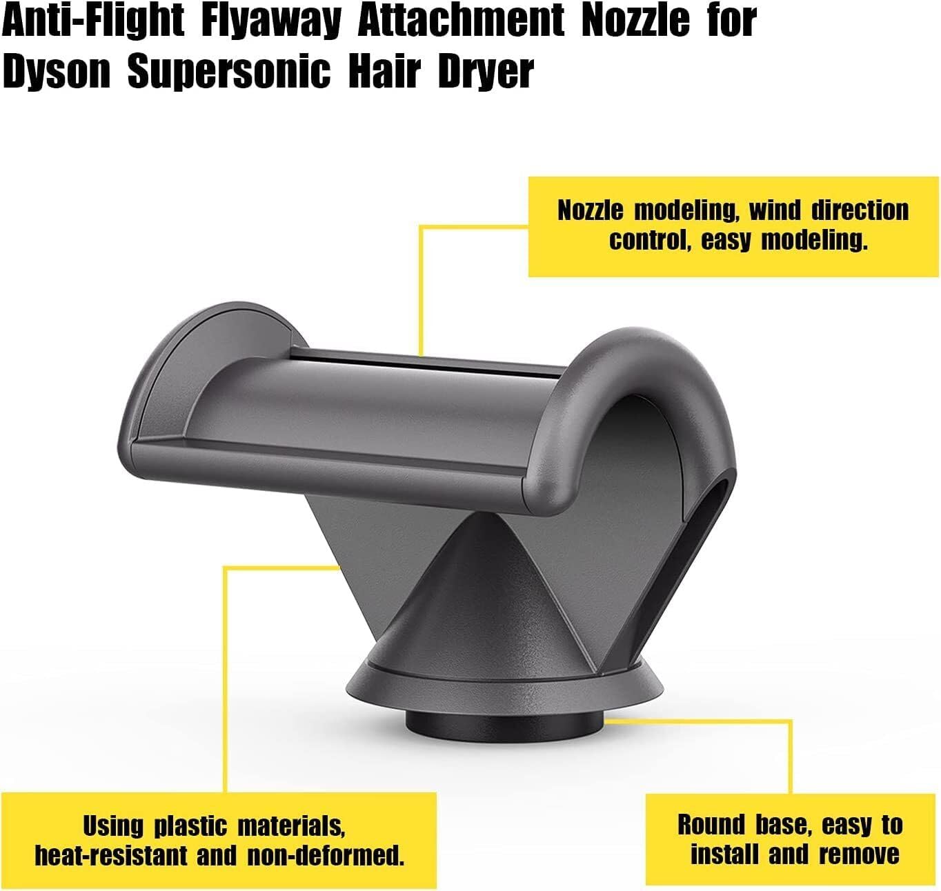 Anti-Flight Flyaway Attachment Hair Nozzle for Dyson Supersonic Hair Dryer HD01 HD02 HD03 HD04 HD08 Tool