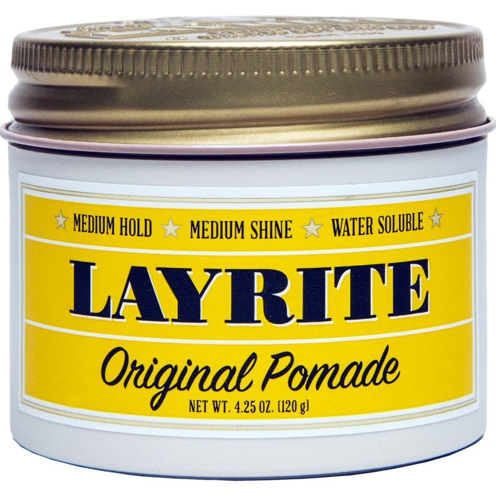 Layrite Original Pomade - Strong Hold Hair Styling Cream for All Hair Types | 4 oz