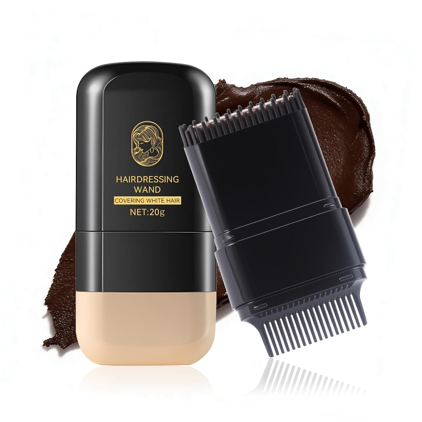 Gray Hair Cover Up Stick - Instant Hair Concealer Cream for Men & Women | Seamless & Natural Color