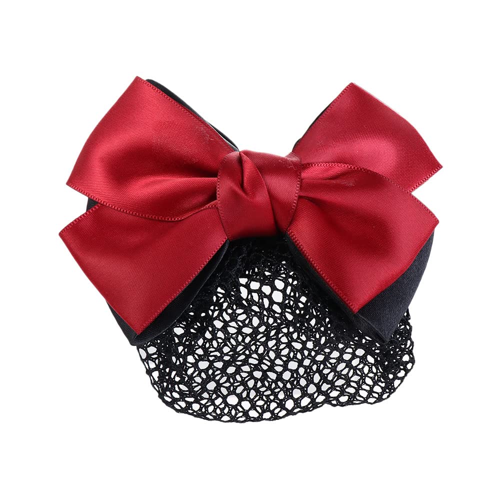Net Bun Hair Cover Girls Women Barrette Hair Accessories Hairgrips Hair Clip Ribbon Net Bun Snood(06)