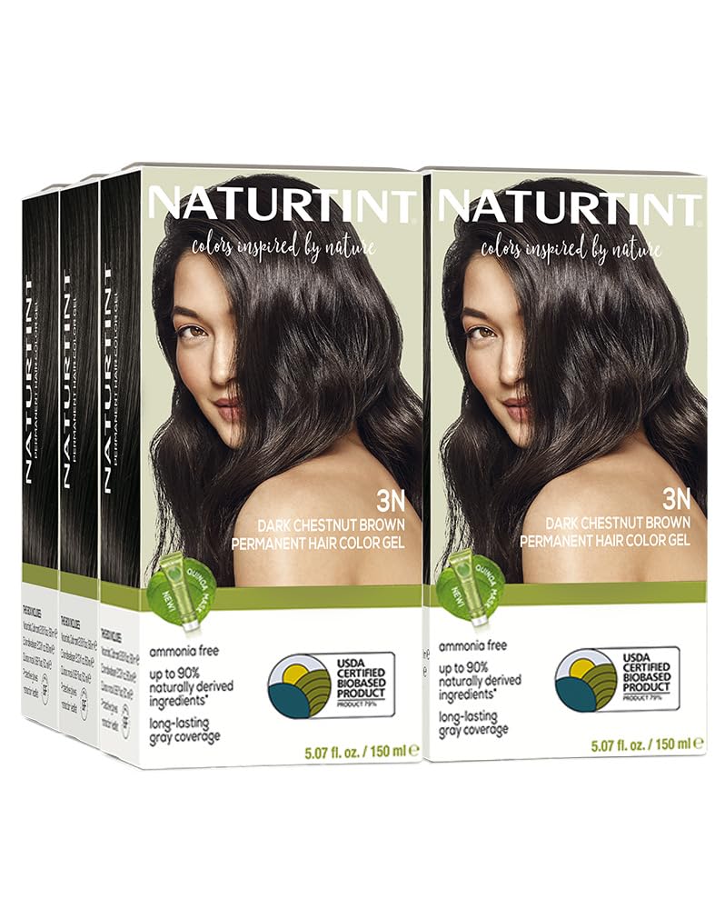 Naturtint 7N Hazelnut Blonde Permanent Hair Color | Ammonia-Free, Vegan, 100% Gray Coverage, Long-Lasting Results