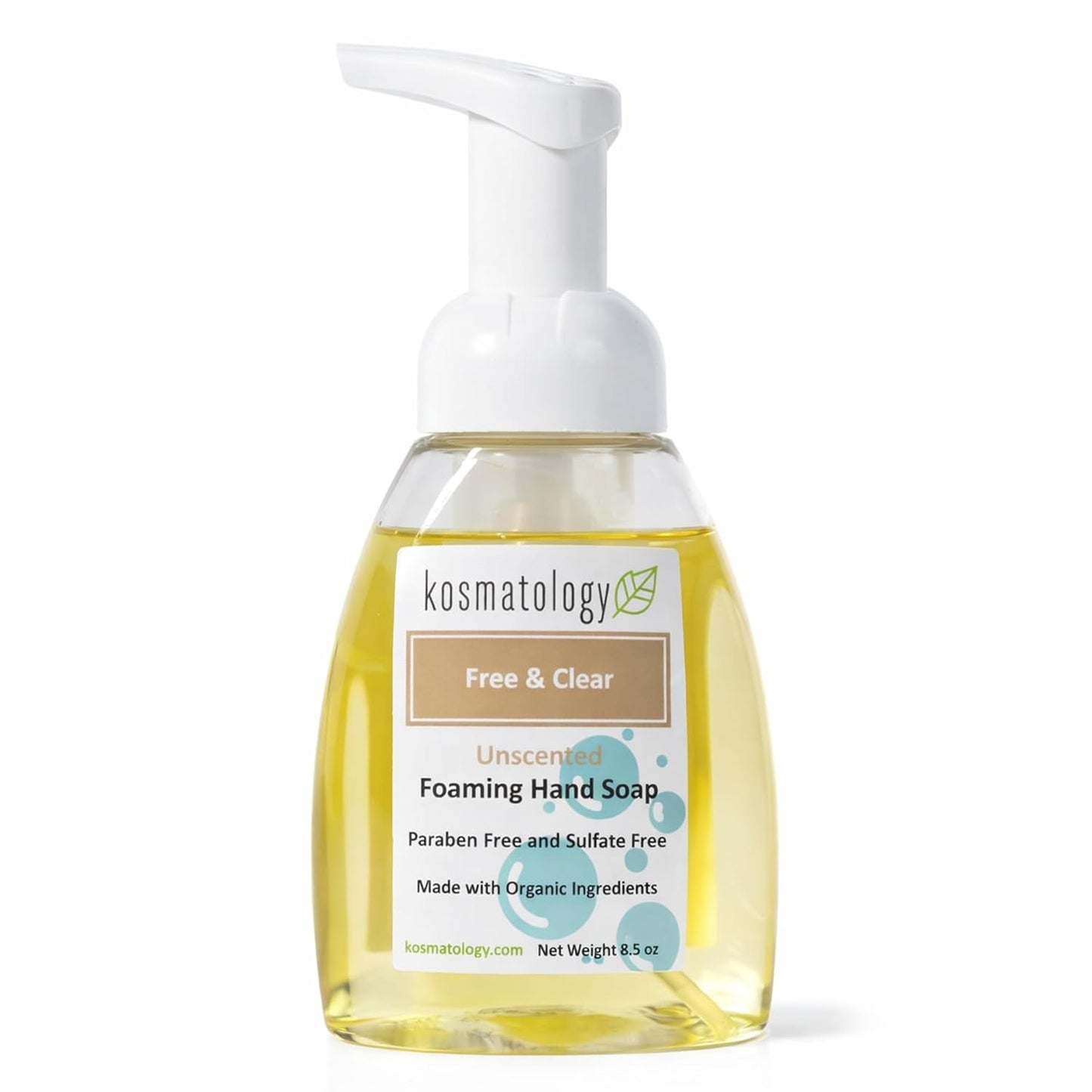 Organic Foaming Hand Soap - Botanical Bliss Lavender-Eucalyptus | Moisturizing Essential Oil Wash (8.5 fl oz)