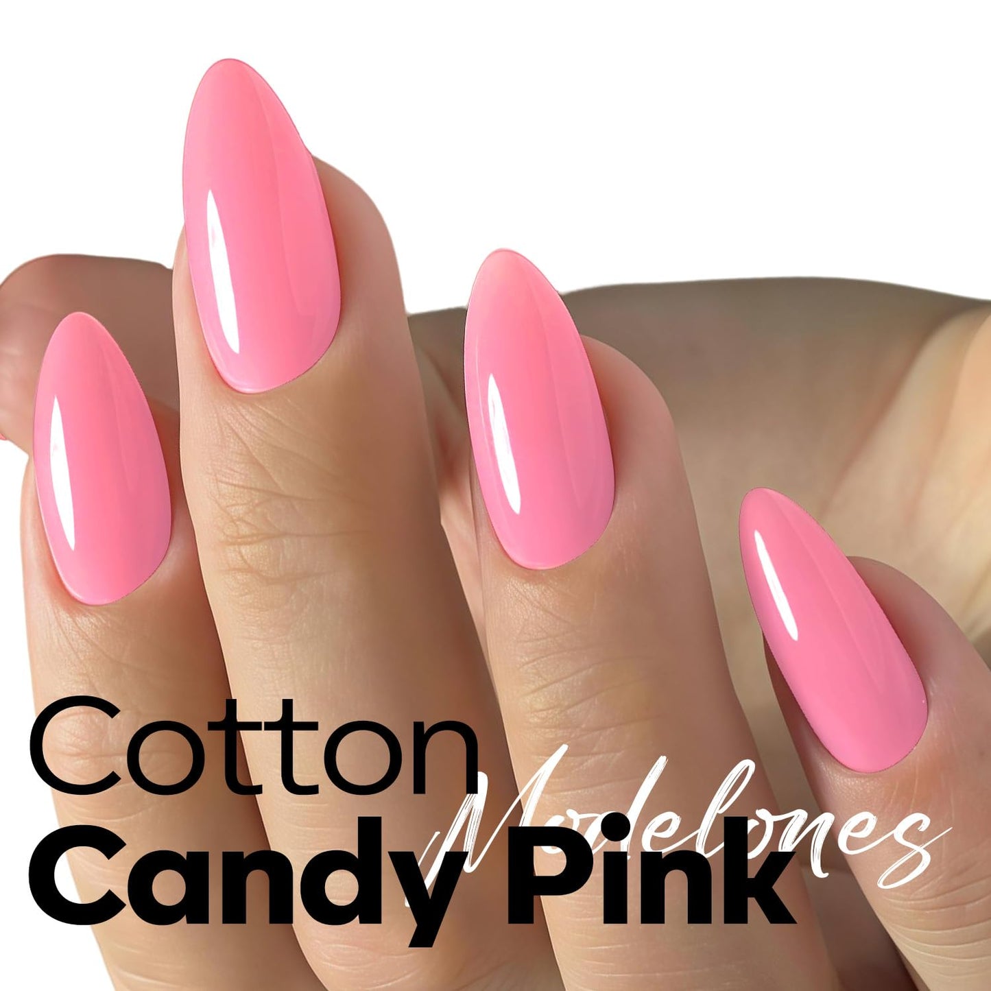 Pink Gel Nail Polish - Vibrant Bubblegum Peach Soak Off | 15ML LED Nail Art Manicure