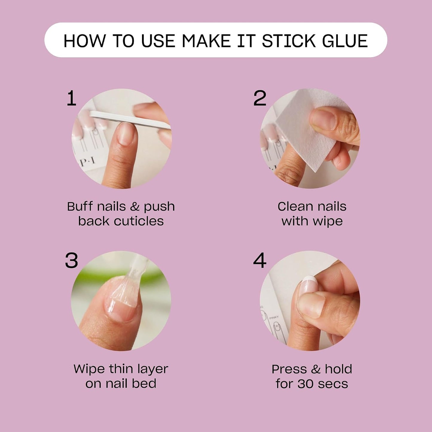 OPI Nail Adhesive Glue & Press-On Tabs - Up to 14 Days Wear | Fast Drying, Vegan Formula