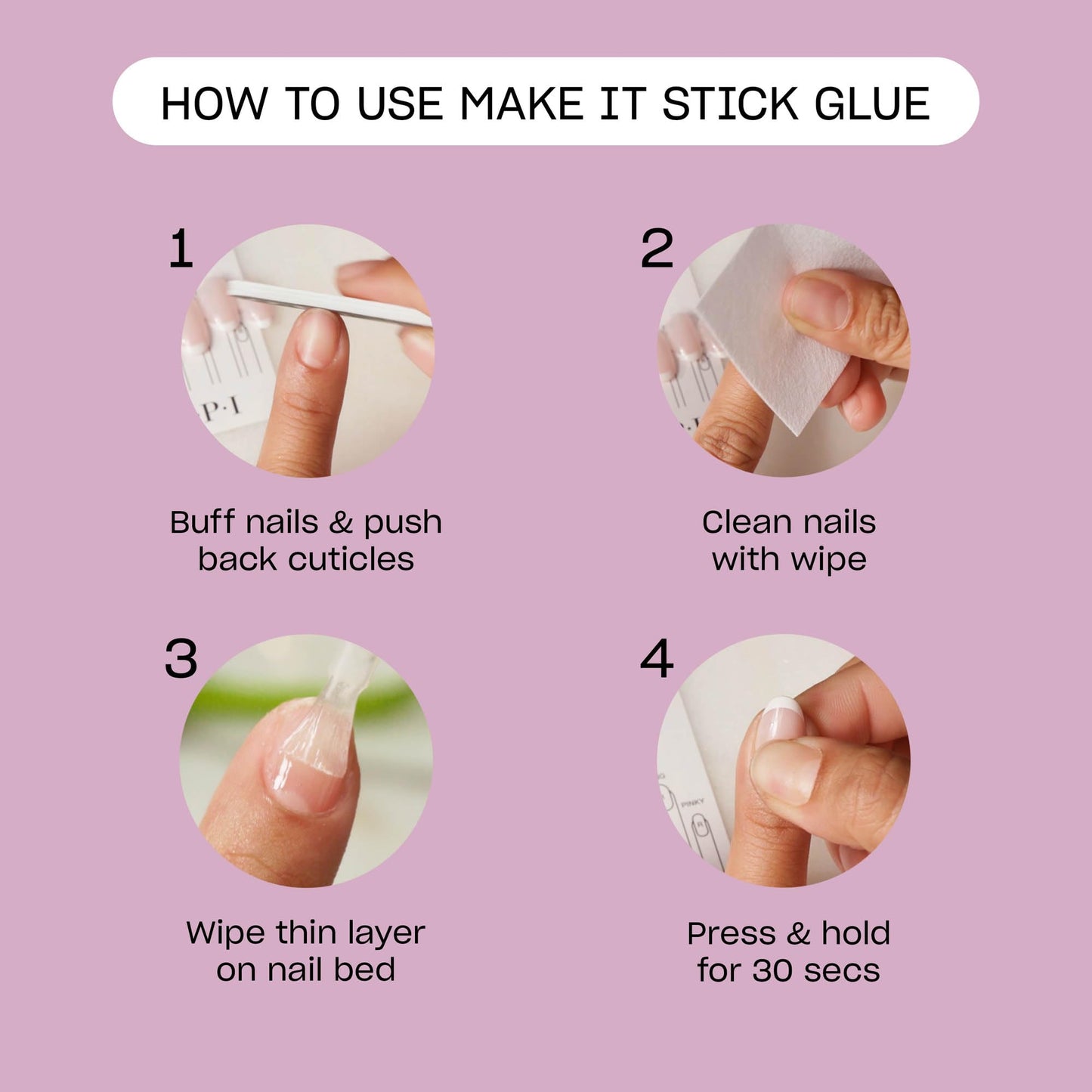 OPI Make It Stick Nail Adhesive Glue | 0.5 Fl Oz - 15 mL