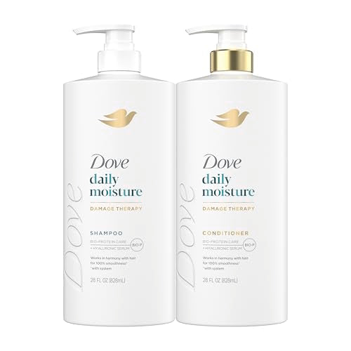 Dove Conditioner Daily Moisture for Dry Hair with Bio-Protein Care Technology and Hyaluronic Serum 28 Fl Oz