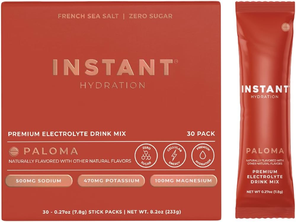 Electrolyte Drink Mix - Instant Hydration Sugar Free Cherry Limeade Powder Packets | 20 Travel Sticks for Recovery & Muscle Support