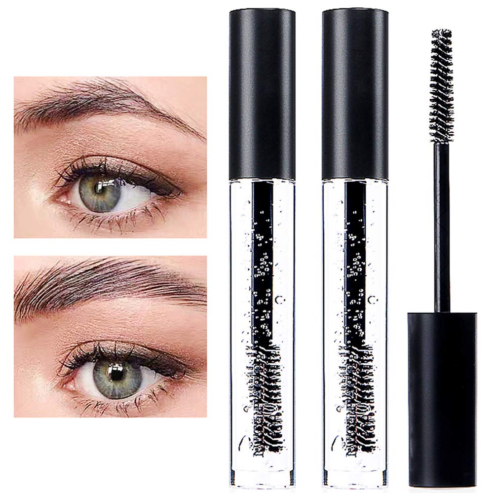 DAGEDA 2Pcs Clear Eyebrow Setting Gel, Waterproof Brow Fix Gel, Non-sticky