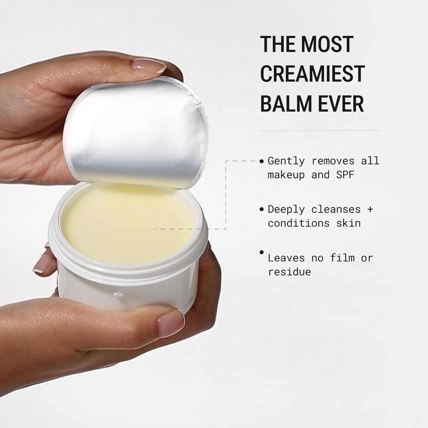 JUNO & Co. JADE Clean10 Cleansing Balm - Gentle Makeup Remover & SPF Cleanser | 2.87oz Refill