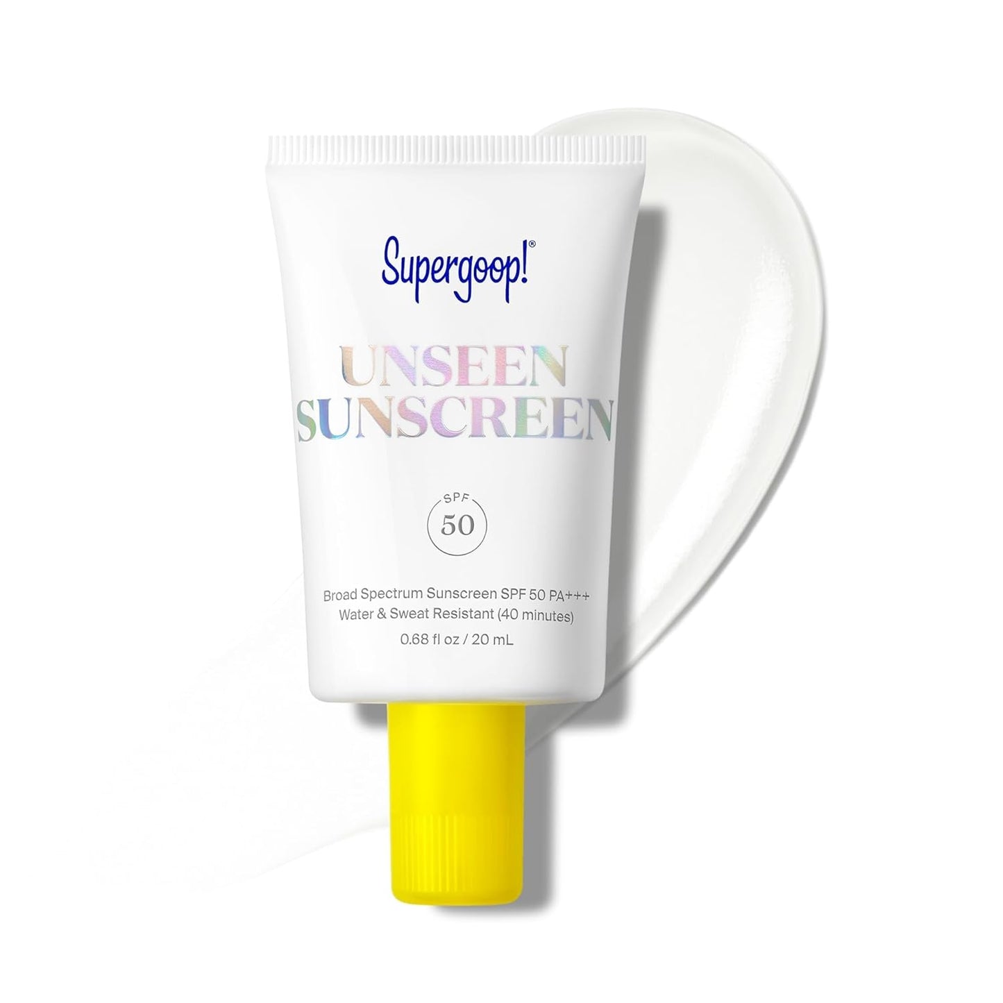 Supergoop! Unseen Sunscreen - Clear Invisible Face Sunscreen & Makeup Primer | Oil-Free, Weightless, All Skin Types