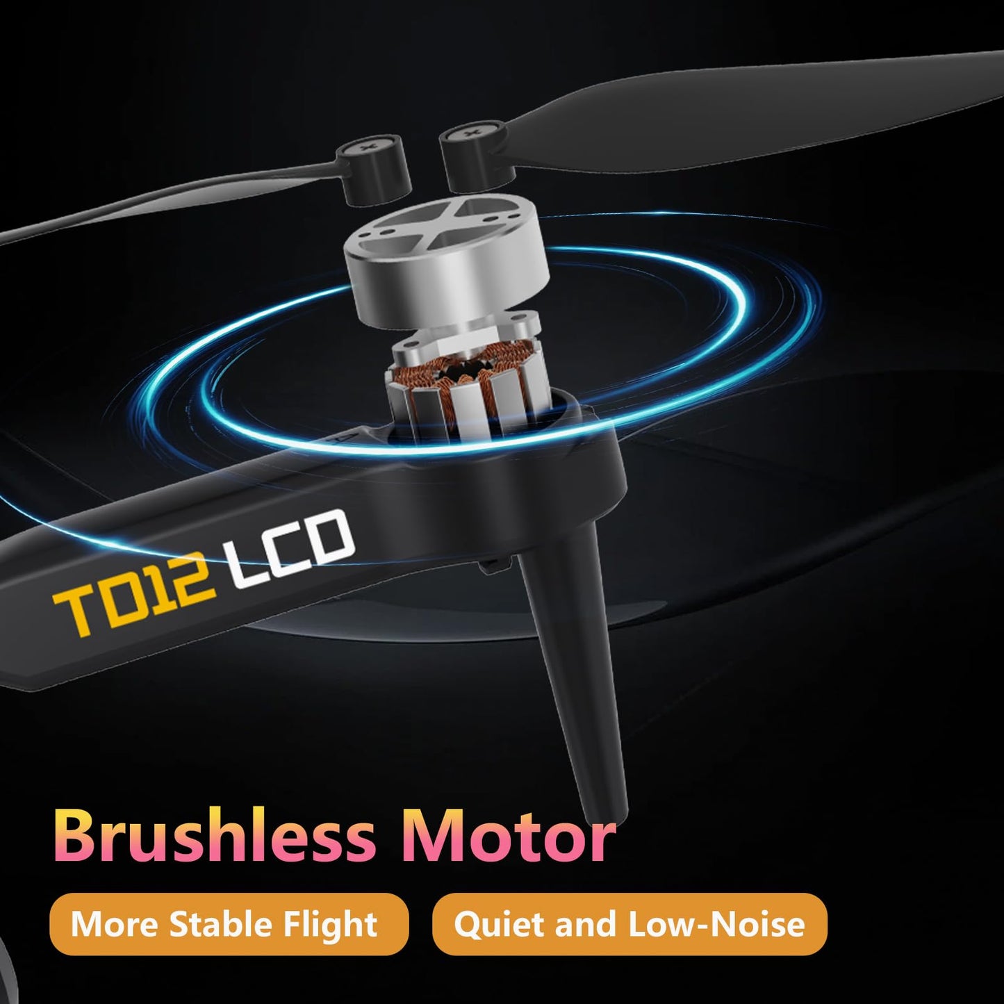 Drone with Camera LCD Screen RC FPV Drone with Brushless Motor Professional Live Video UHD, Drones for Adults Foldable Mini Quadcopter for Beginners, 360° Flips Support 32G SD Card MAX Under 250G Gifts