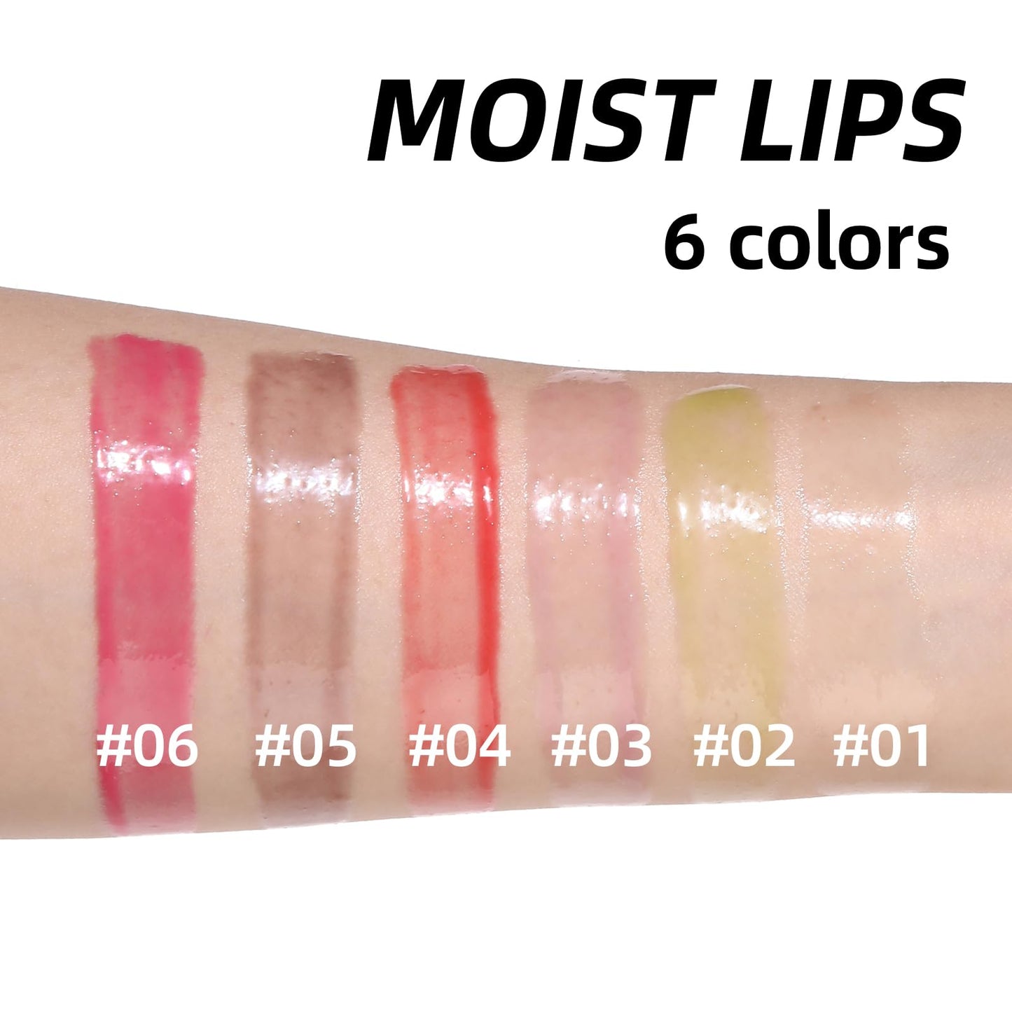 sam sugar Tinted Lip Balm Hydrating Lip Gloss Physical SPF 15 Long lasting Moisturizing Lip Balm Dewy Shine Finish Honey Melting Lip（06#）