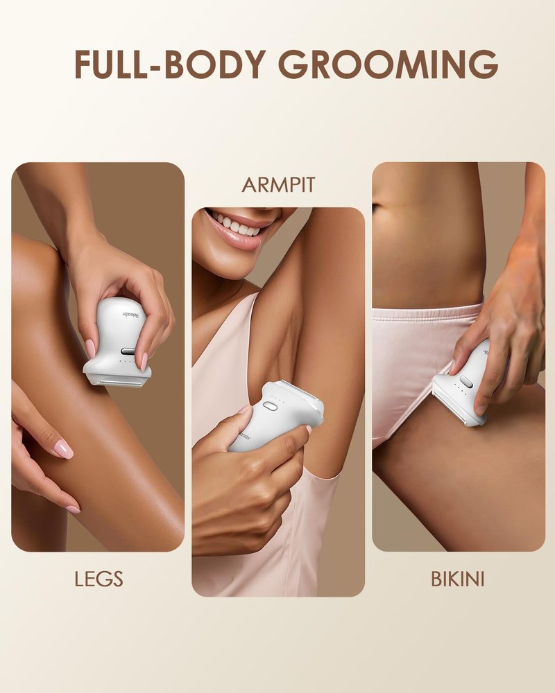 Mini Electric Shaver for Women, Travel Body Hair Trimmer Hair Removal Razor with LED Display, Waterproof Wet/Dry Use Type-C Charging, On-The-Go Skin