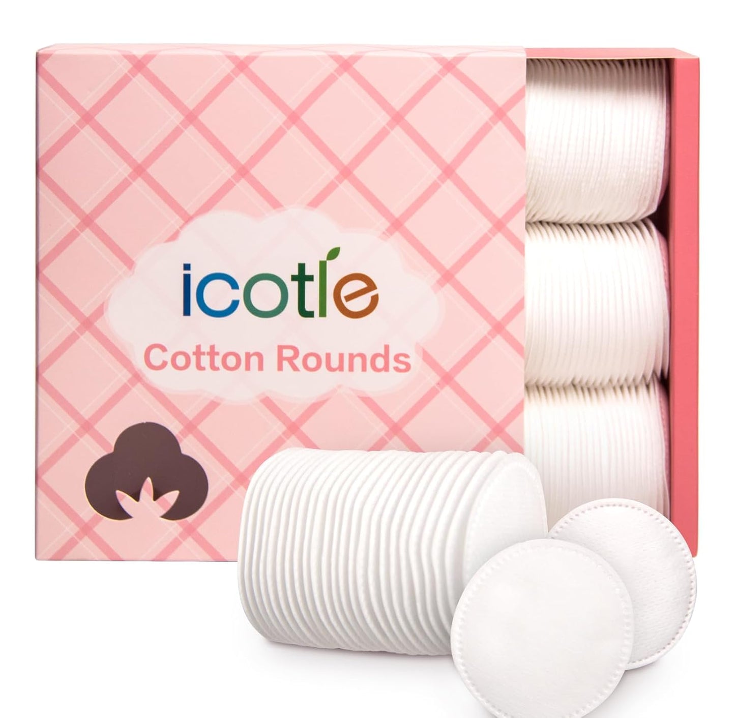 100% Pure Cotton Round Makeup Remover Pads - Lint-Free, Soft & Hypoallergenic | 210 Count