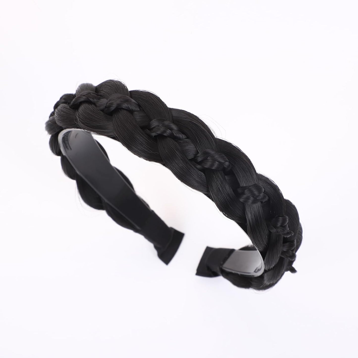 Braided Headband - Fishtail Synthetic Hairpiece for Women | Chocolate Dark Color