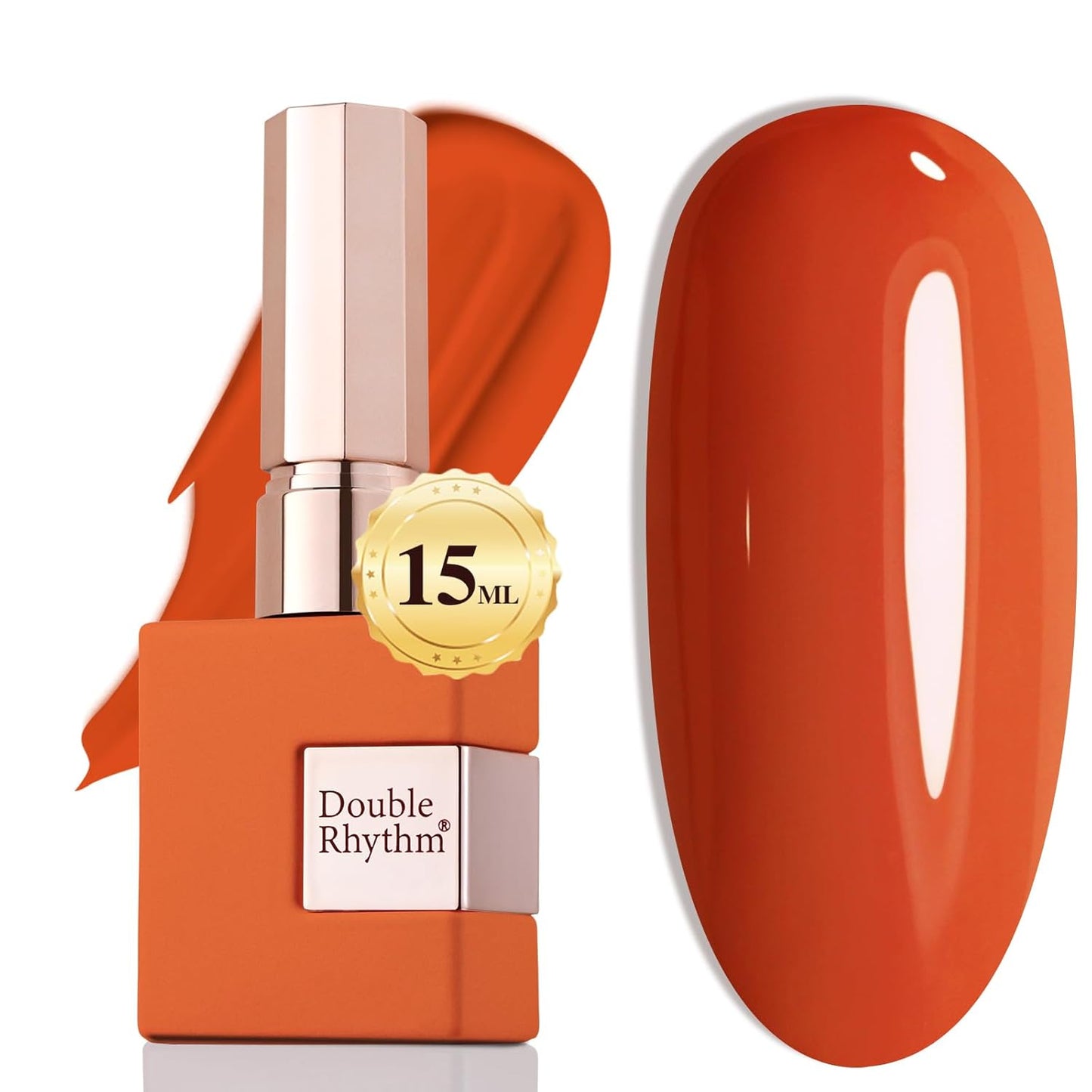 Gel Nail Polish - Double Rhythm 15ML Pearl White Soak Off for Art Manicure | DIY at Home