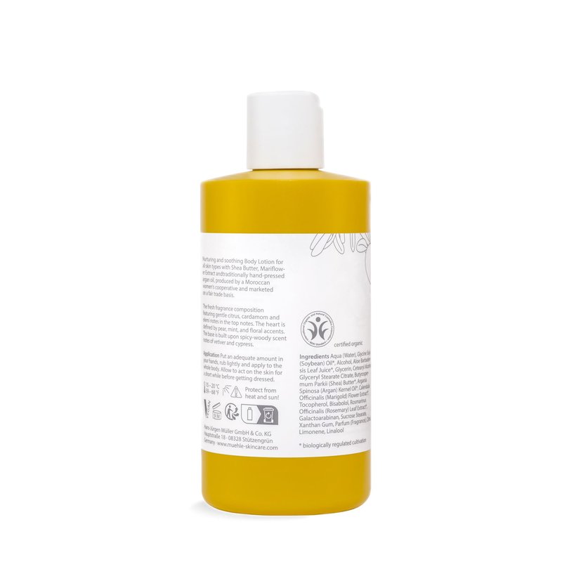 MÜHLE Body Lotion | Natural Moisturizer with Aloe Vera, Rosemary & Shea Butter | For All Skin Types | 250mL (8.45 oz) Bottle