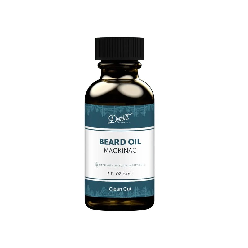 Detroit Grooming Co. Beard Oil (2oz) - Mint & Smooth Vanilla - Premium Nourishing Formula with Sweet Almond Oil & Vitamin E - Men's Beard Softener & Moisturizer - Double Size