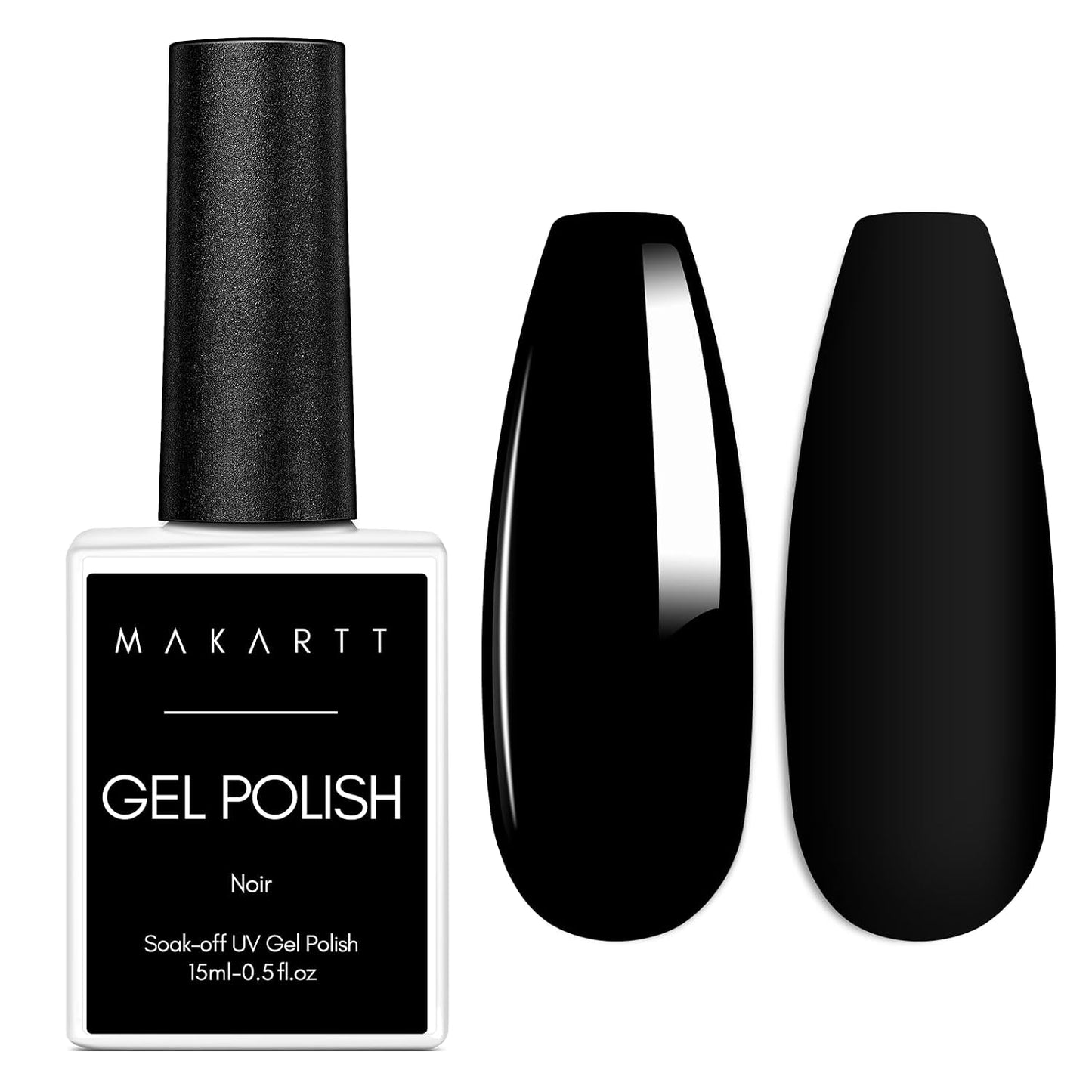 White Gel Nail Polish - 15ml Soak Off Blanc for UV/LED Light | Easy Application for DIY Nail Art & Manicure