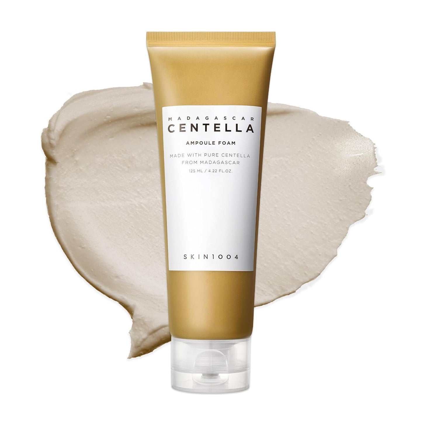 SKIN1004 Madagascar Centella Ampoule Foam - Gentle Korean Face Cleanser & Makeup Remover | 4.23 fl. oz.