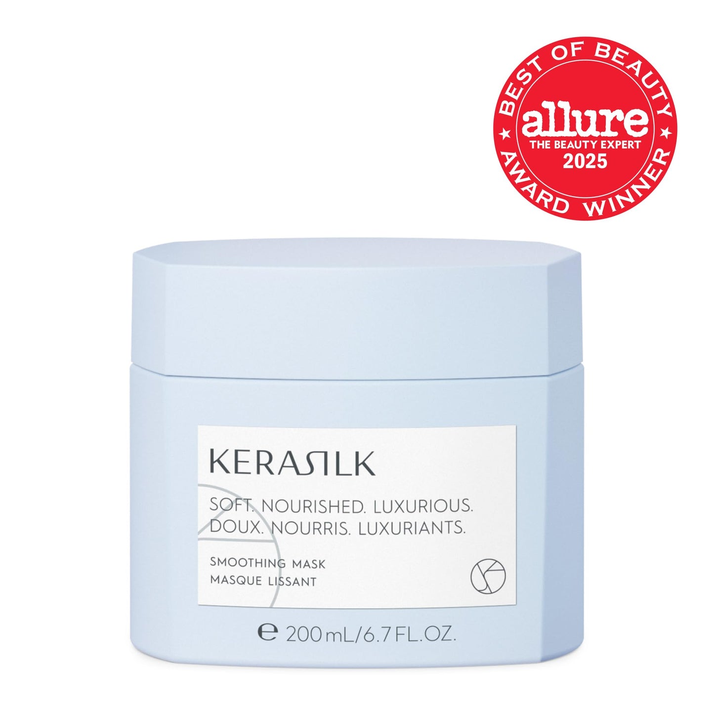 KERASILK Smoothing Mask | Tames Frizz & Smooths Strands |Intensely Nourishes & Deep Conditions | For Coarse, Frizzy & Unruly Hair | Improves Manageability for All Hair Types & Textures | 200ml