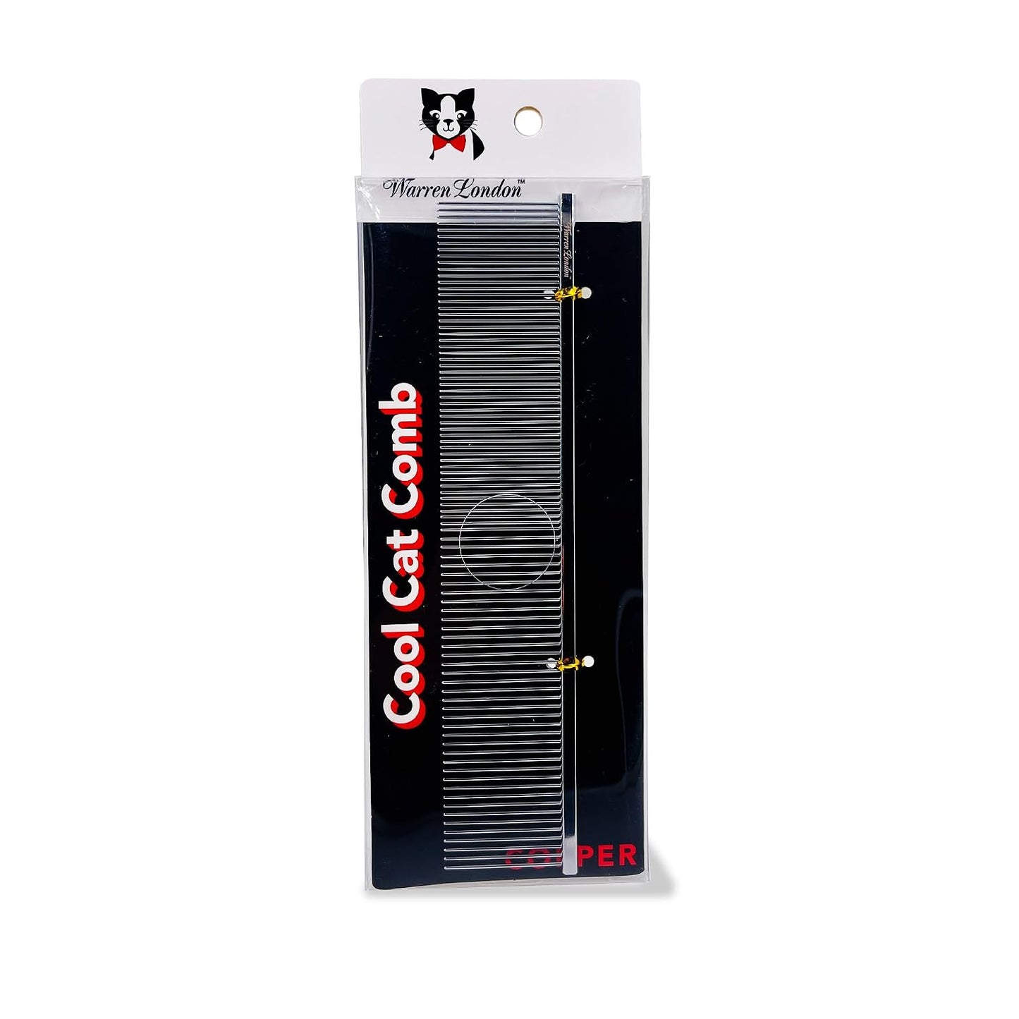 Warren London Cat Grooming Comb - 9" Copper DeMatter Pro Max | Gentle Detangler for Long, Thick Coats