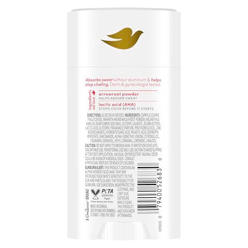 Dove Berry Blush Whole Body Deodorant Stick, 2.4 oz - 72-Hour Odor Control, Aluminum-Free
