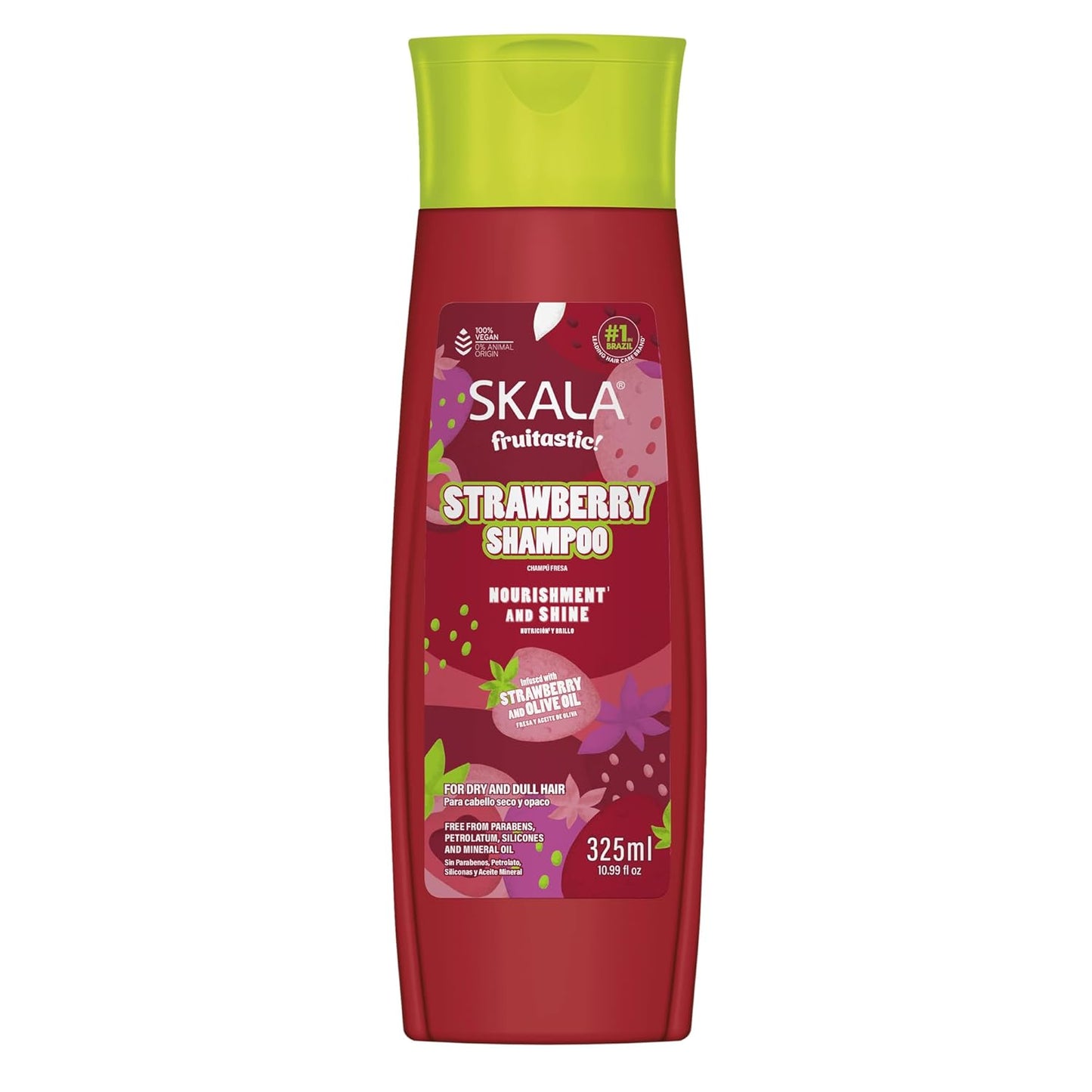 SKALA Strawberry Fruitastic Shampoo - Hydrating Care for All Hair Types | 10.99 fl oz