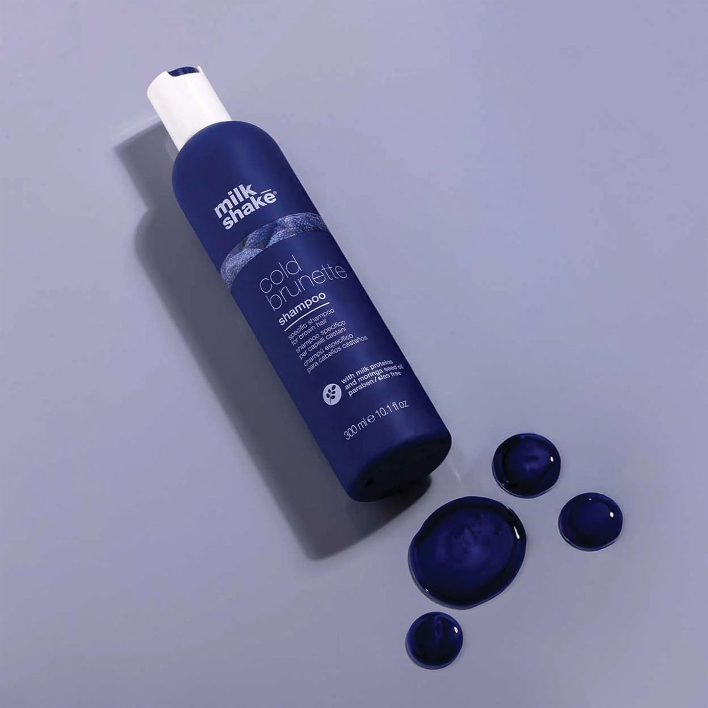 Cold Brunette Shampoo - Toning Shampoo with Blue Pigment to Neutralize Orange & Red Tones | SLS/SLES-Free, Strengthens Hair