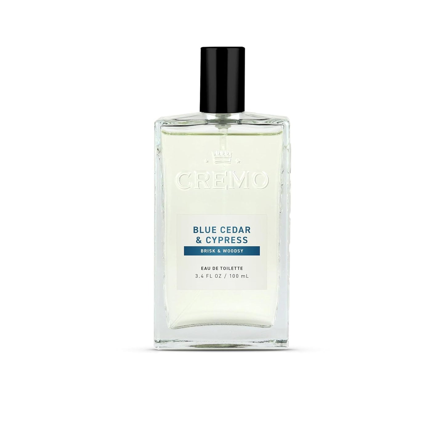 Cremo Cologne For Men - Blue Cedar & Cypress Woodsy Fragrance Spray | 3.4 Fl Oz, Multi-Layered Scent