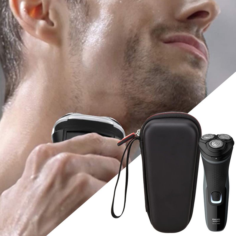 Mchoi Hard Storage Case Fits for Norelco Shaver 2100 2300 3500 6800 3100 5500 5100 5300 5700 6880 7000 7100 7200 9000, for Braun Series 3/Series 5/Series 7/Series 9 Rotary Shaver, Case Only