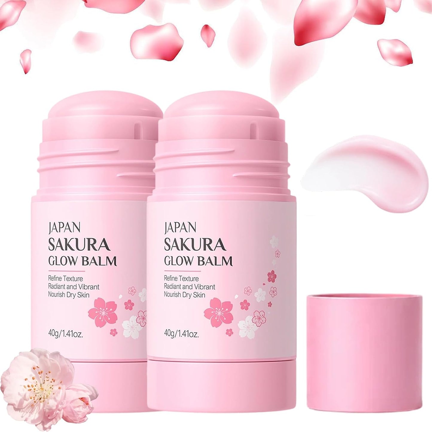 Japan Sakura Foot Heel Stick - Deep-Repair Anti-Aging Balm for Cracked Feet | Moisturizing & Softening, 1.4 Oz