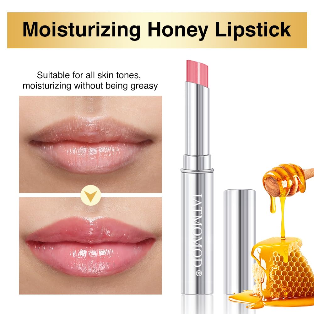 IATMOMOD Honey Hydrating Tinted Lip Balm 02 Pink