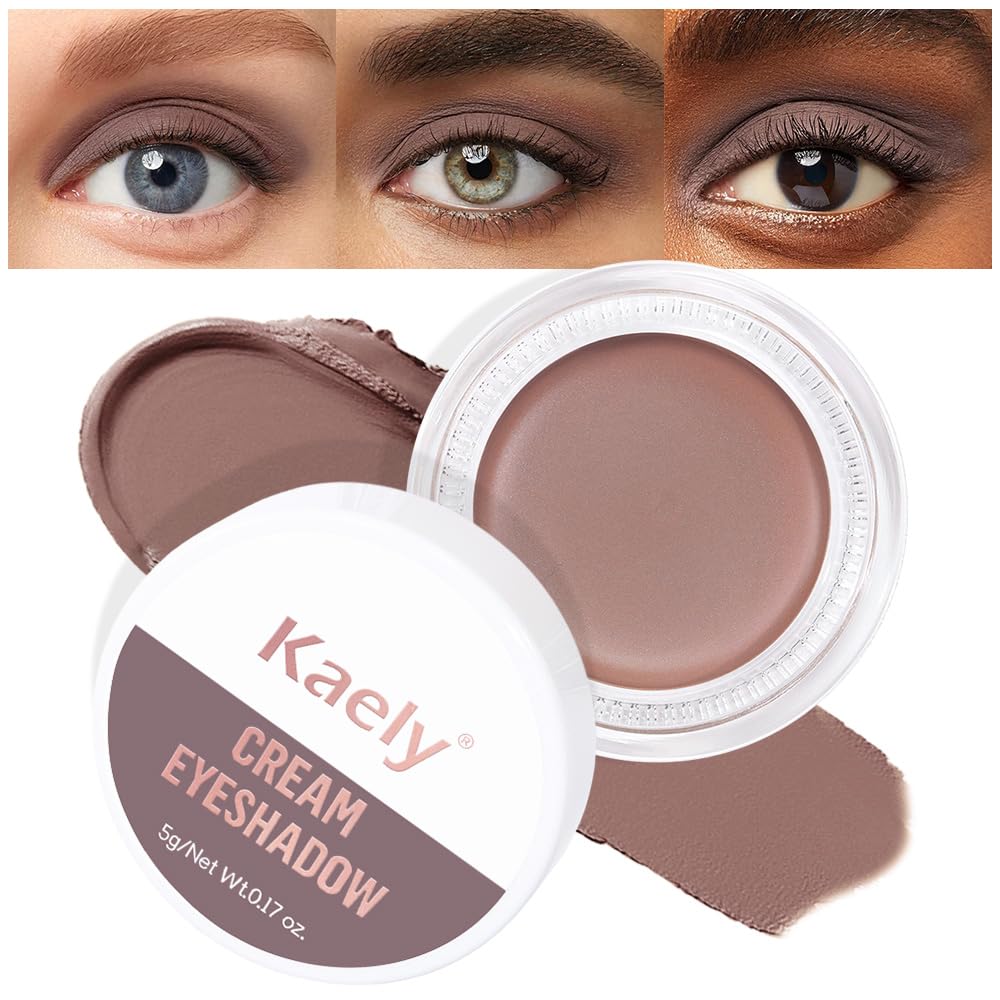 Matte Cream Eye Shadow Palette - Highly Pigmented Monochrome Colors | Waterproof & Blendable for Mature Skin