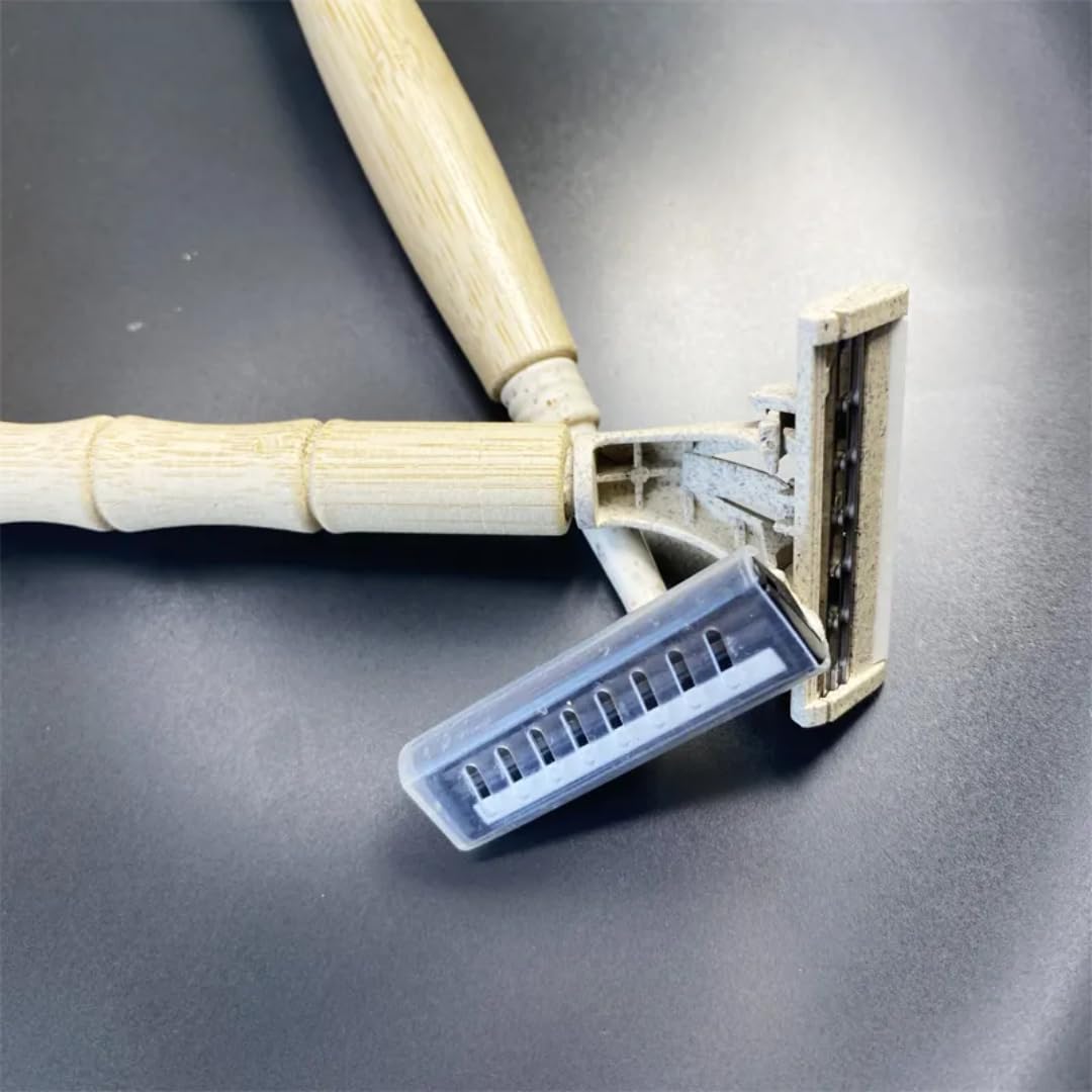 "Bamboo Reusable XOMO Razor Set for Men & Women – Includes 5 Razors