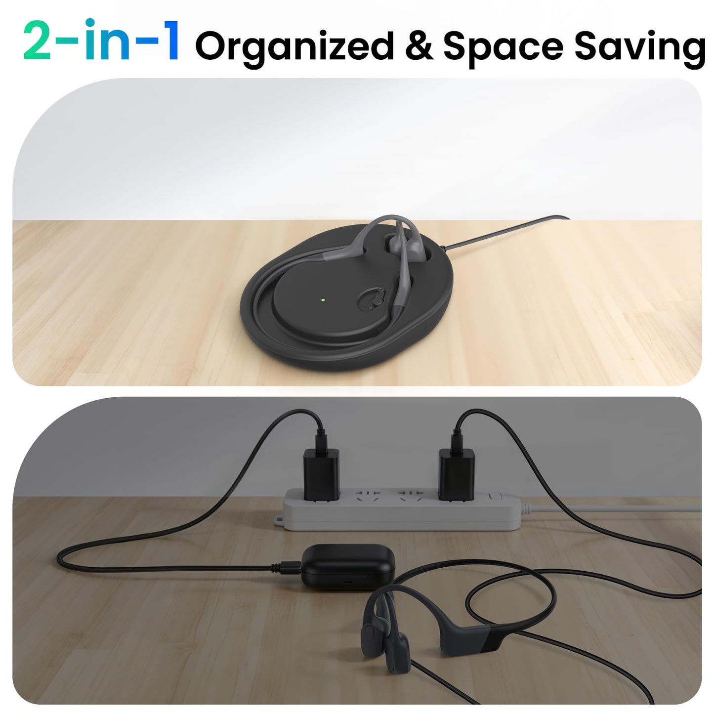 FEFAIA Charging Stand Compatible with Shokz Headphones, 3.93ft Wireless Charger Dock Cord USB Magnetic Charging Cable for Shokz Headphones OpenRun Pro,OpenRun,OpenRun Mini, OpenRun Pro Mini