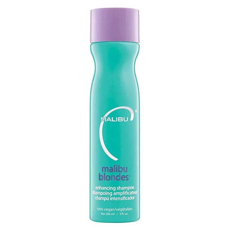 Malibu C Blondes Enhancing Shampoo - Sulfate-Free Purple Shampoo for Brassy Hair | Moisturizing Hair Care (9 oz)