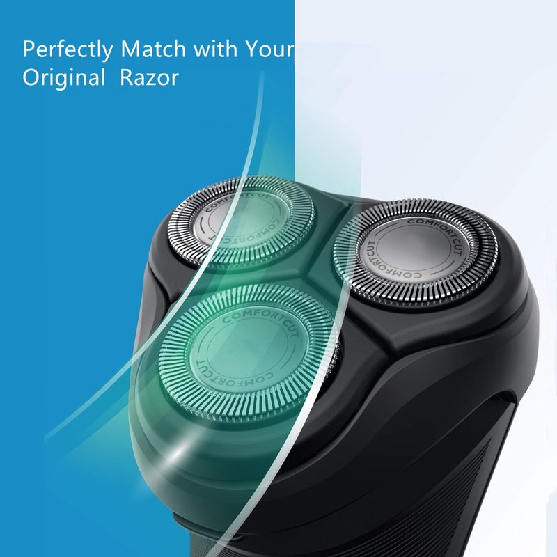 BECHY SH30 Replacement Heads for Series 3000, 2000, 1000 Shavers and S738, Compatible with Philips Norelco Shaver ComfortCut Blades Shaving Heads Like S1560 S3310