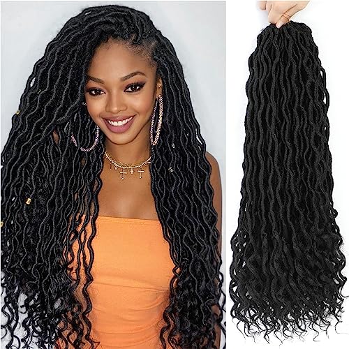 Cohariss Goddess Locs Crochet Hair 18 Inch (Pack of 6) 1B