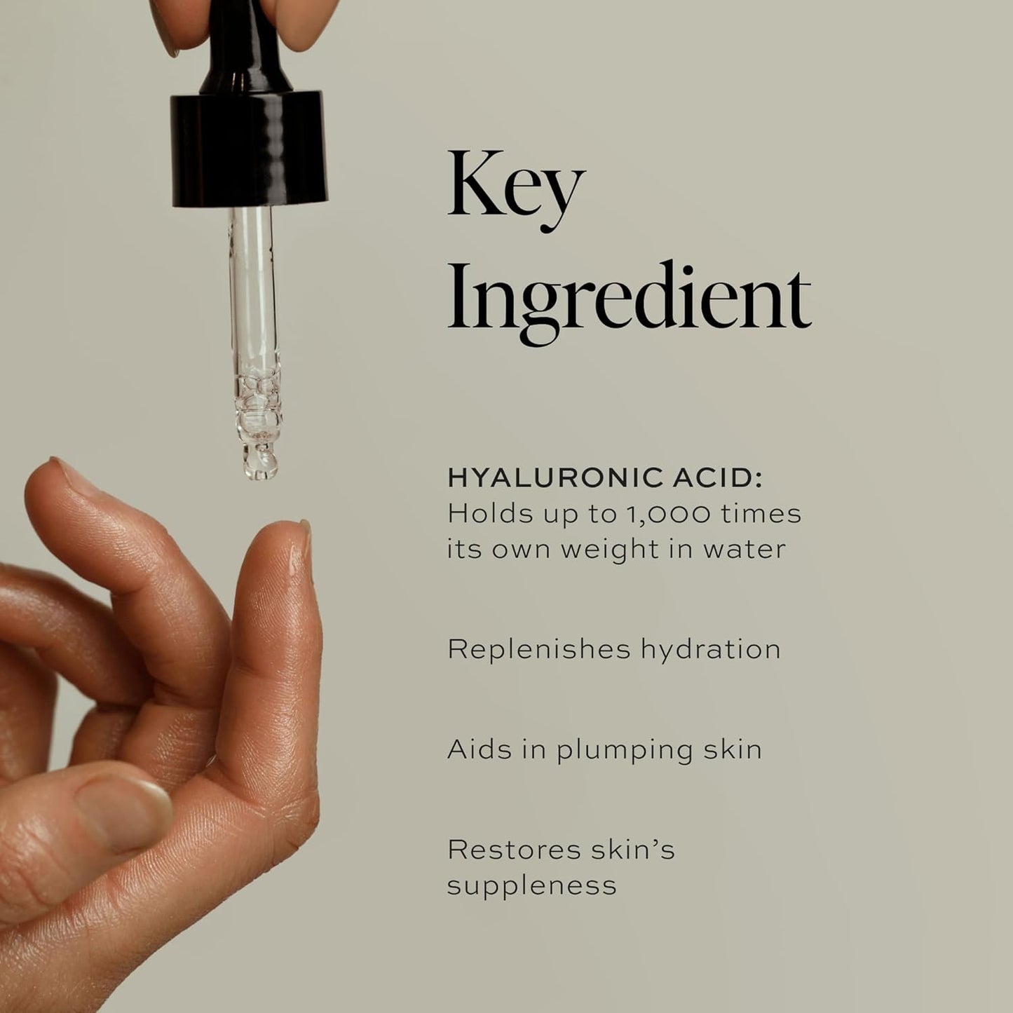 Hyaluronic Acid Serum - Ultra Hydrating Anti-Aging Face Serum for Dry Skin | Lightweight, Vegan, 1 oz / 30 ml