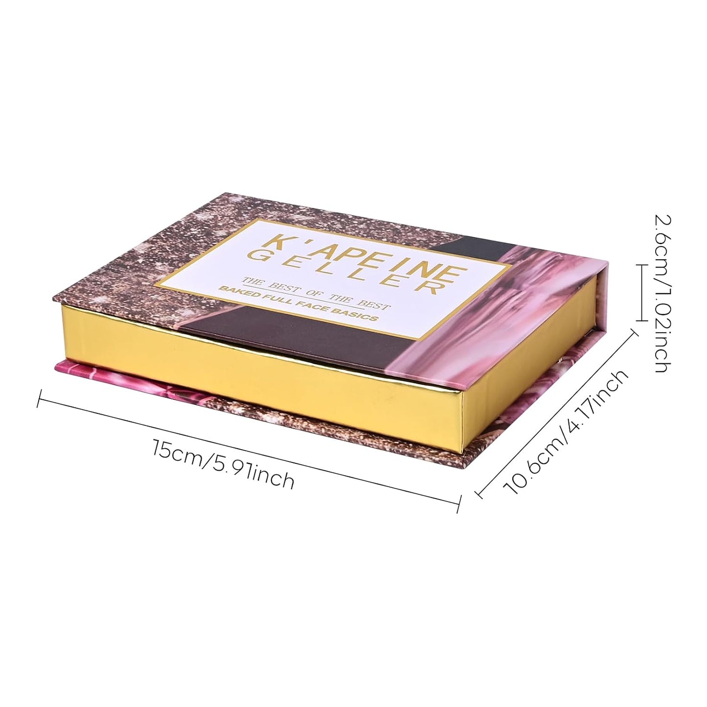 Baked Makeup Palette - Full Size Blush, Bronzer, Highlighters & Eyeshadows | Travel-Friendly Compact, Neutral Shades