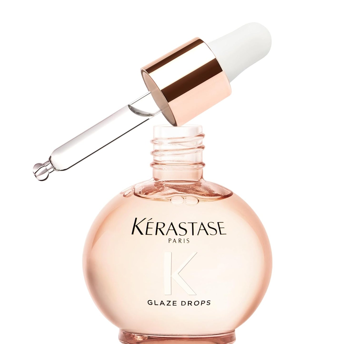 Kerastase Gloss Absolu Glaze Drops - Anti-Frizz Hair Oil for Gloss & Shine | Nourishing Hydration with Hyaluronic Acid