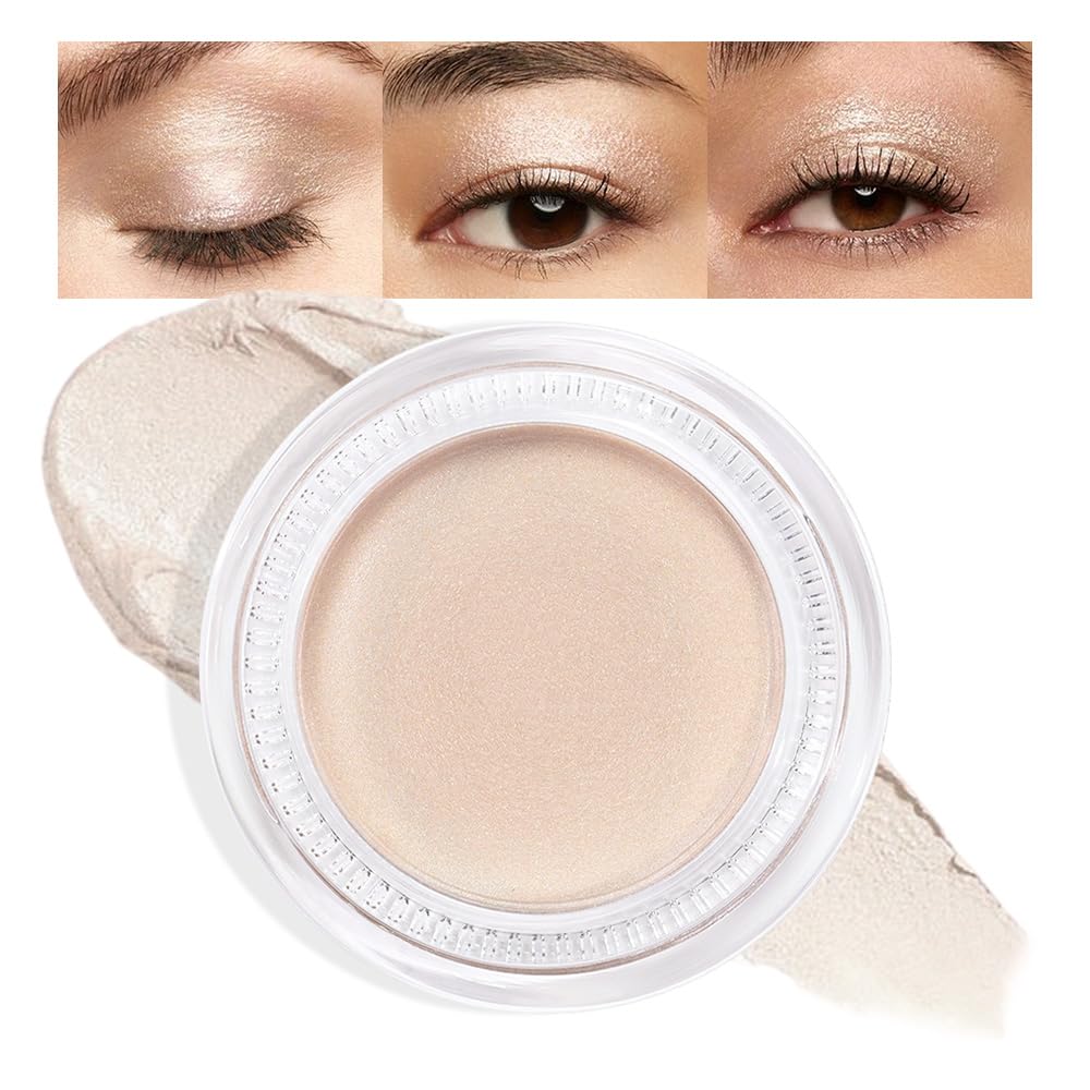 Antique Rose Shimmer Eyeshadow Palette - Cream Glitter Holographic Makeup for Mature Women | Talc-Free, Paraben-Free, Cruelty-Free