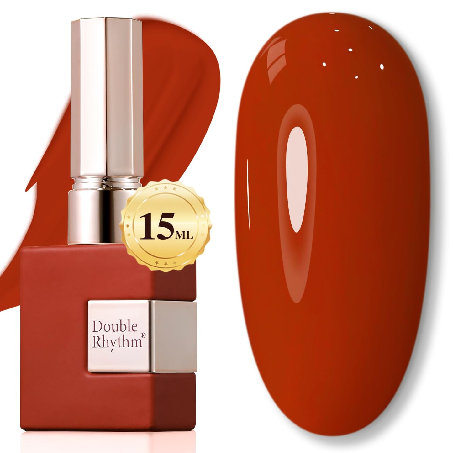 Gel Nail Polish - Double Rhythm 15ML Pearl White Soak Off for Art Manicure | DIY at Home