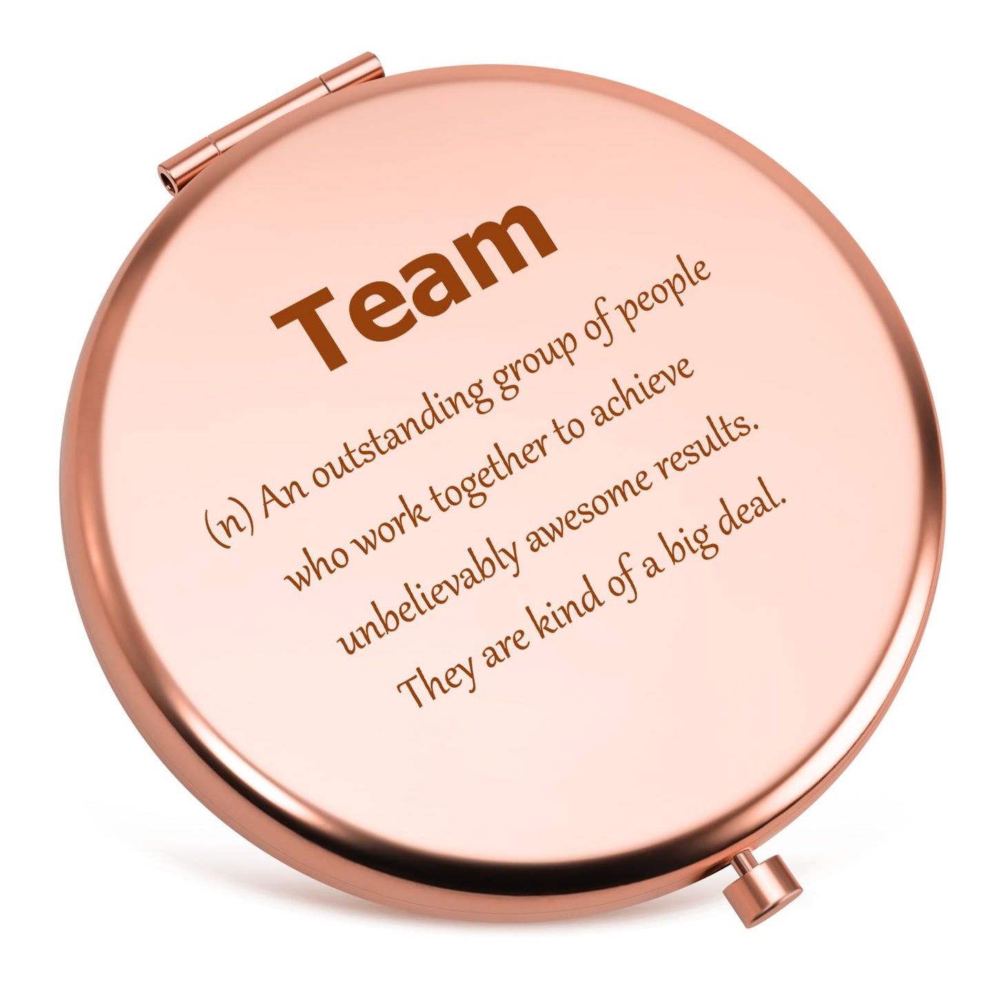 Best Team Ever Gift Compact Mirror Team Appreciation Gifts for Coworkers Employee Appreciation Gifts Christmas Team Gift for Team Staff Volunteer Coworkers Teamwork Presents Folding Makeup Mirror