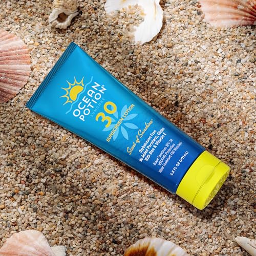 Ocean Potion SPF 30 Sunscreen Body Lotion - Broad Spectrum UVA/UVB, Water-Resistant, Aloe & Vitamin E, 6.8 oz