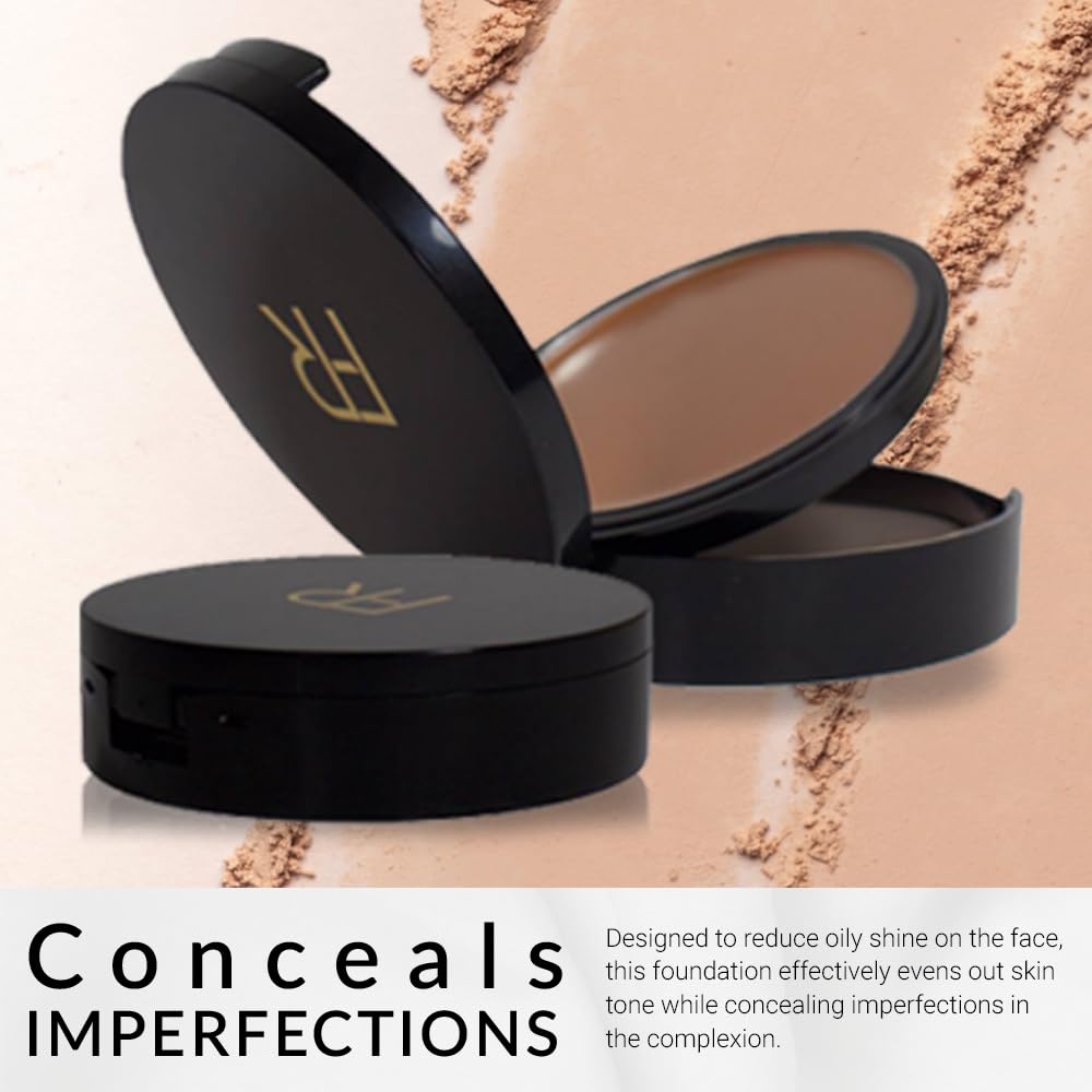 Cream To Powder Foundation - Full Coverage for Deeper Skin Tones | Long Lasting Matte Finish, 0.30 oz